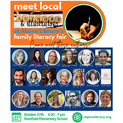 Come See Me at Alpine Family Literacy Night!
