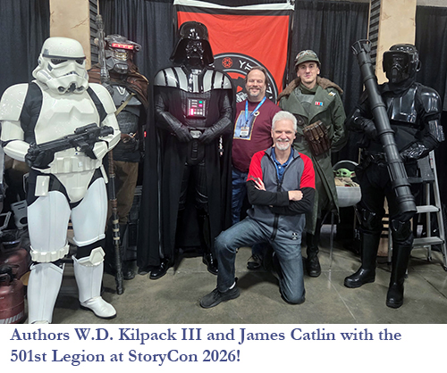 Me, James Catlin, and the 501st Legion at StoryCon 2026